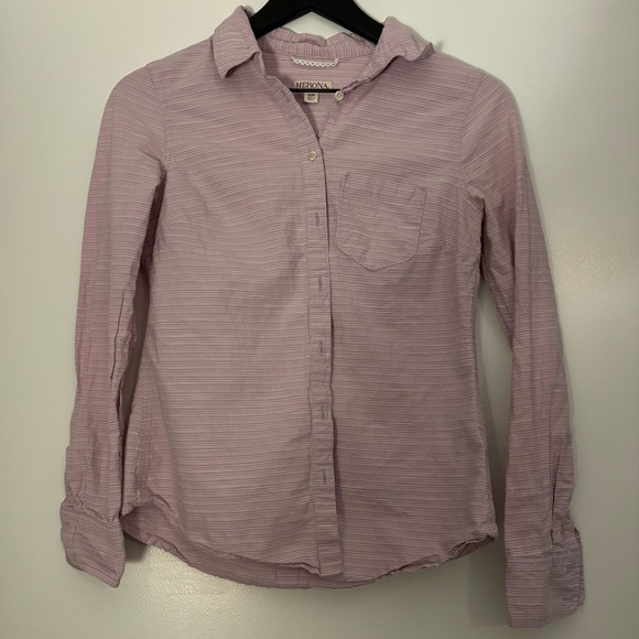 Merona Light Pink Striped Shirt - Picture 1 of 2